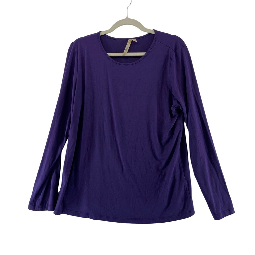 Comfy USA Purple‎ Long Sleeve Top Size XL